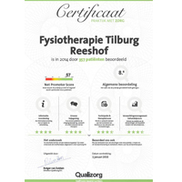 U geeft Fysiotherapie Tilburg Reeshof & Noord een 8.6!